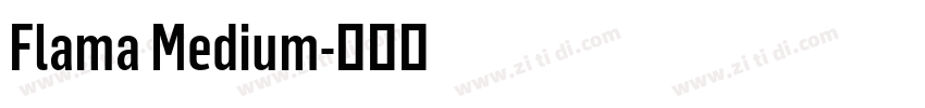 Flama Medium字体转换